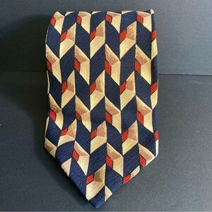 Hugo Boss Black Label Necktie Geomatic 100%‎ Silk Luxury Designer Classic